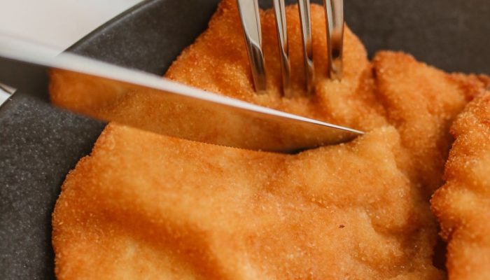 Foto di Cotoletta di pollo con patate al forno